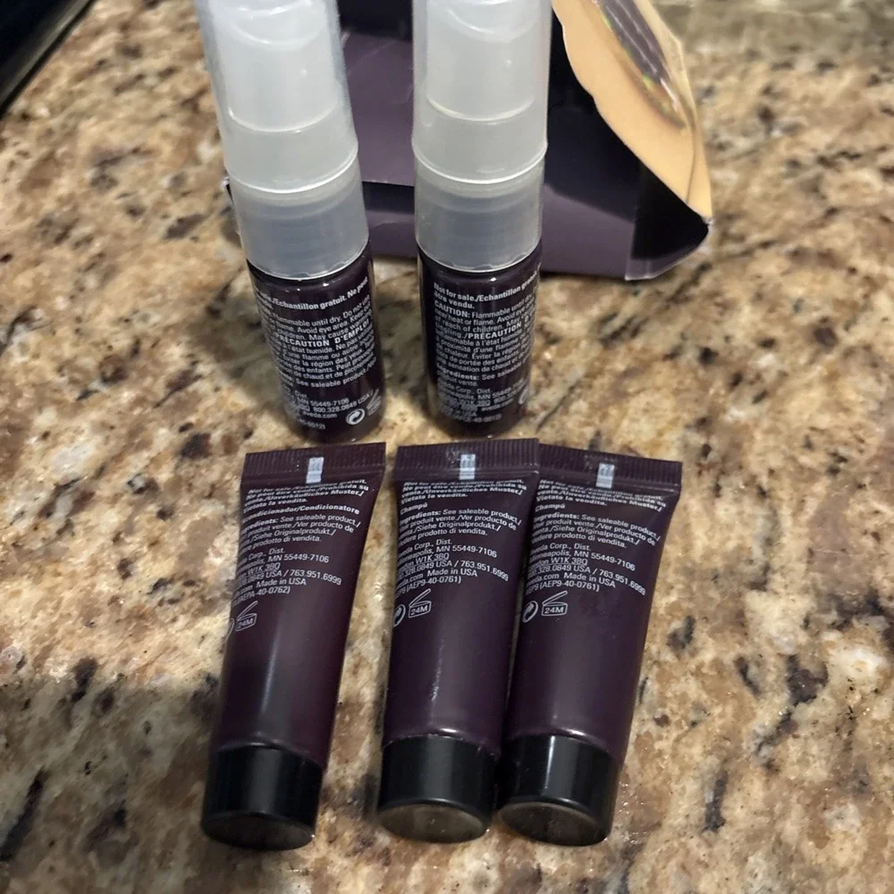 Aveda Invati  Travel Sample Size New‎  set of 5 Solutions Thinning for Hair
